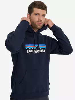 Худи мужское Patagonia Logo Uprisal, Синий