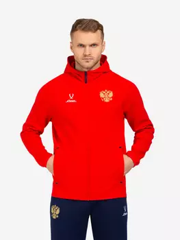 Худи на молнии Jogel NATIONAL Essential Hooded FZ Jacket, цвет красный, Красный