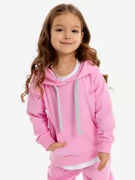 Худи оверсайз с капюшоном розовое для девочки Button Blue, Розовый