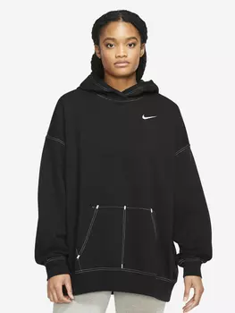 Худи женская Nike Sportswear Swoosh, Plus Size, Черный, размер 56-58