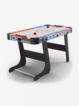 Игровой стол складной UNIX Line Аэрохоккей (125х65 cм), Черный