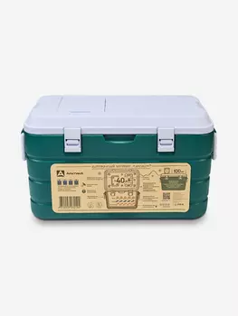 Изотермический контейнер тм "Арктика", 40 л, арт. 2000-40, аквамарин, Зеленый