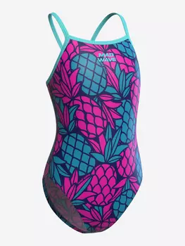 Юниорский купальник спортивный антихлор Mad Wave Nera Junior PBT M2, Розовый