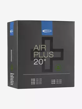 Камера Schwalbe AV7 Air Plus 20'', автониппель, Черный
