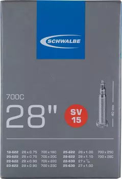Камера Schwalbe SV15 40mm 28", Черный