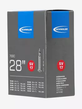 Камера Schwalbe SV17 28'' велониппель, Черный
