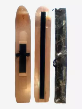 Камусные охотничьи лыжи ЗИМА-КОМФОРТ 150х20, Коричневый