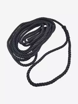 Канат крученый Петроканат ШВАРТОВЫЙ 10,0 мм, 1900 кг, 6 м, с огоном 30 см, черный, Черный