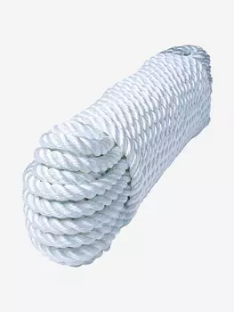 Канат крученый Петроканат ШВАРТОВЫЙ 14,0 мм, белый, 3000 кг, 12 м, евромоток, Белый