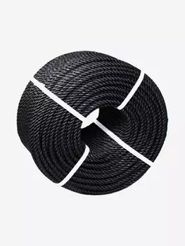 Канат утяжеляющий Петроканат POLYTEX 10 мм, 140-150 г/м, 204 м, бухта, черный, Черный