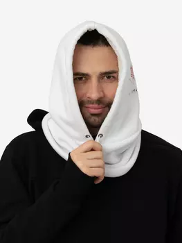 Капор — капюшон флисовый утепленный белый Jgermann, Белый