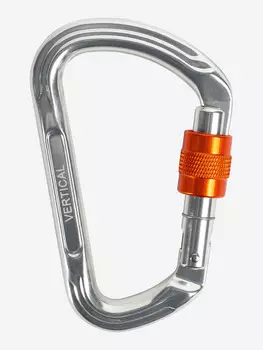 Карабин алюминевый трапеция Keylock Vertical, Серый