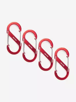 Карабин Naturehike S-Type Red S 4шт NH20GS004, Красный