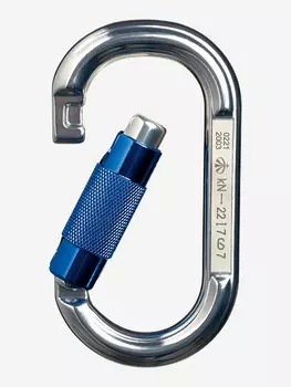 Карабин «Овал дюралевый автомат» с байонетной муфтой Keylock Vertical, Серый