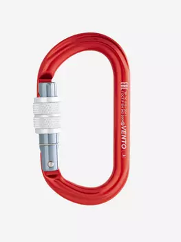 Карабин "Овал" с муфтой красный, Красный