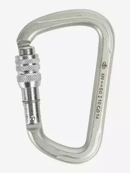 Карабин стальной люкс с муфтой (Keylock) ver 0225, Серый