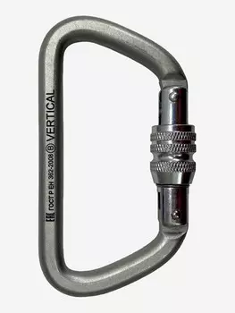 Карабин трапеция стальной 5000 кг Vertical, Серый