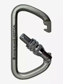 Карабин трапеция стальной VER 0207, Серый