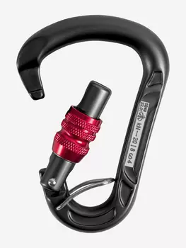 Карабин треугольный муфтованный с перемычкой Vertical, Черный