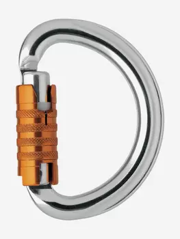 Карабин вспомогательный Petzl OMNI TRIACT-LOCK, Серебряный