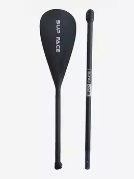 Карбоновое весло SUP face 3-частное (нейлоновая лопасть), Черный