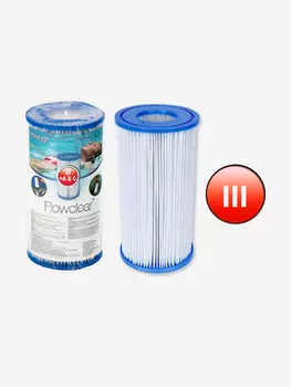 Картридж Bestway 58012 сменный тип III для фильт насосов 58122, 58389, 58462, 58469, Белый