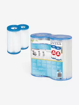 Картридж Intex 29002 сменный класса А для фильтра насоса 26604, 26638, 26636, упаковка 2 шт, Белый