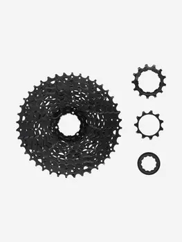 Кассета трансмиссии microSHIFT XLE CS-H100 H-Series, Серебряный