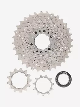 Кассета велосипедная Stern Sugek CS-M2009, 9 скоростей, 11x32T, Серебряный