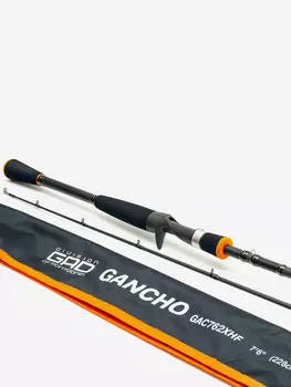 Кастинговое удилище GAD Gancho 2023, 198 см., 7.0-25.0 гр., 8-17Lb., Fast, Черный