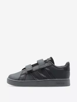Кеды для мальчиков adidas Grand Court CF I, Черный, размер 25.5