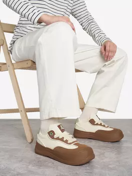 Кеды женские Li-Ning Mia Platform V2, Коричневый