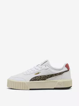 Кеды женские Puma Carina Mia Animal Flair, Белый