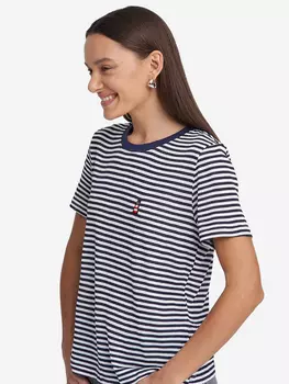 Футболка женская в полоску Kefirmaykifer, Синий