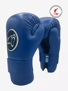 Кикбоксерские перчатки Kiboshu G 60 одобрены ФКР, Синий