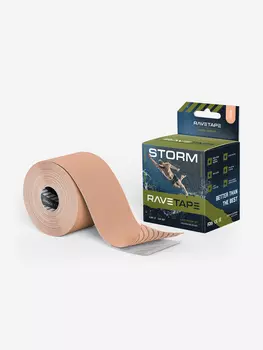 Кинезиотейп RaveTape STORM 55, Бежевый