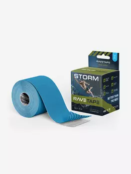 Кинезиотейп RaveTape STORM 55, Голубой