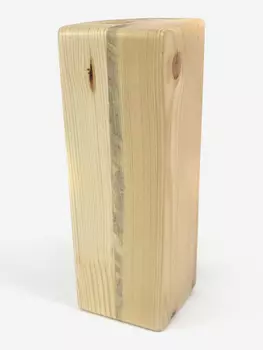 Кирпич для йоги полукруглый RamaYoga 23 см х 8 см йога блок, спортивный кубик для гимнастики, кирпичик для растяжки, куб для фитнеса, Бежевый