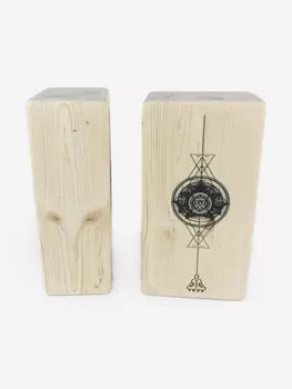 Кирпич для йоги RamaYoga Муладхара, бежевый, йога блок из дерева, Бежевый