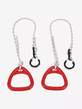 Кольца детские треугольные WestSport Красные, Красный