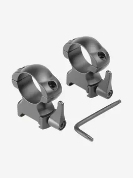 Кольца для прицела Veber 2521 HS быстросъемные, Черный