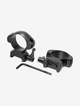 Кольца для прицела Veber E 3021 H Weaver быстросъёмные, Черный