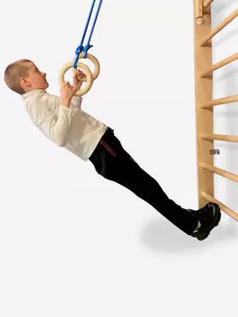 Кольца гимнастические SportGid, Бежевый