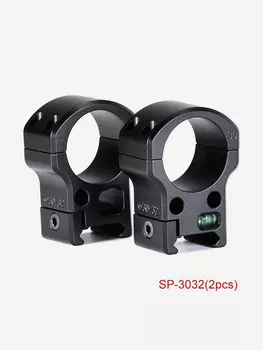Кольца Sunwayfoto SP-3032 (2шт) на Weaver/Picatinny, 30мм, средние, черные, матовые, Черный