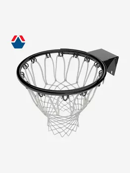 Кольцо баскетбольное №7 ТР (цвет ЧЕРНЫЙ) без сетки, Черный