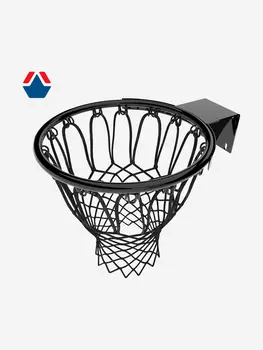 Кольцо баскетбольное №7 тр с сеткой в комплекте OLIMPCITI, Черный