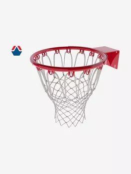 Кольцо баскетбольное №7 стандарт без сетки OLIMPCITI, Красный