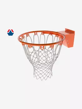 Кольцо баскетбольное OLIMPCITI №7 СТАНДАРТ с амортизатором без сетки, Оранжевый