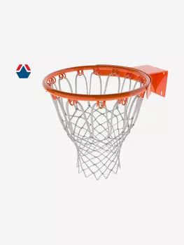 Кольцо баскетбольное №7 тр усиленное без сетки OLIMPCITI, Оранжевый