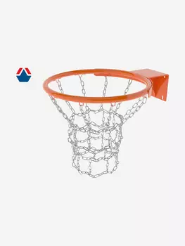 Кольцо баскетбольное OLIMPCITI №7 ТР Антивандальное с метал. Сеткой, Оранжевый